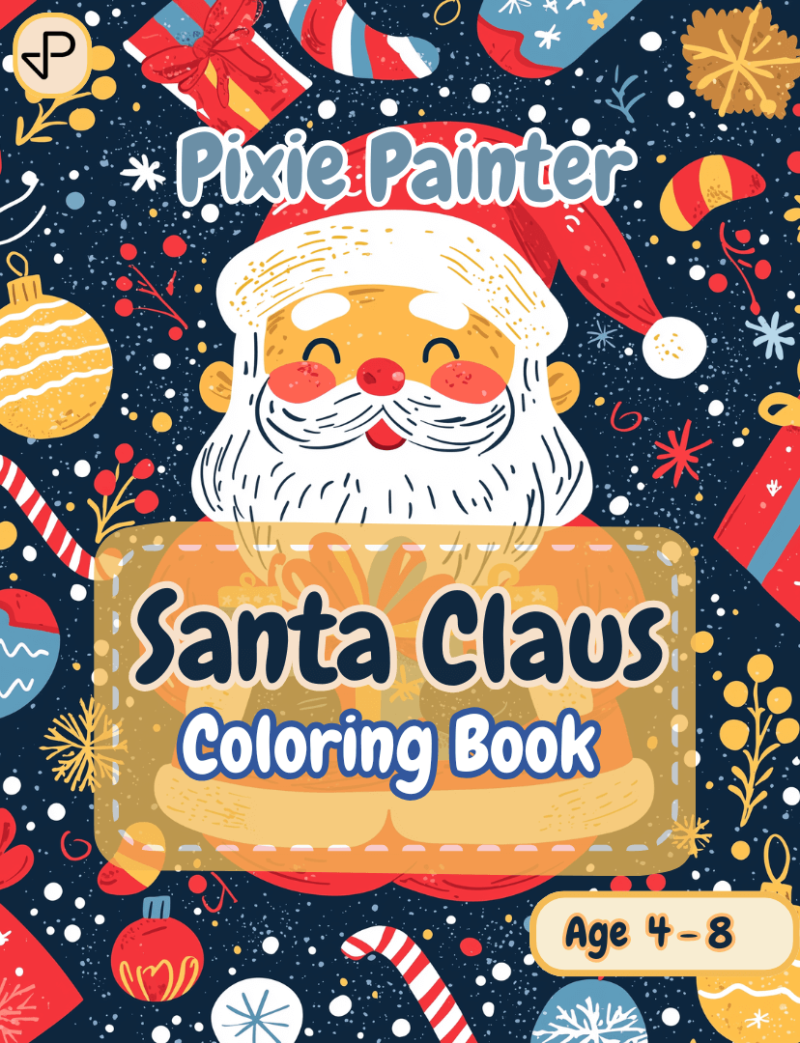 Cover Image of Santa Claus Coloring Book