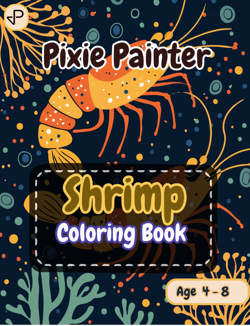 Cover Image of Shrimp Coloring Book