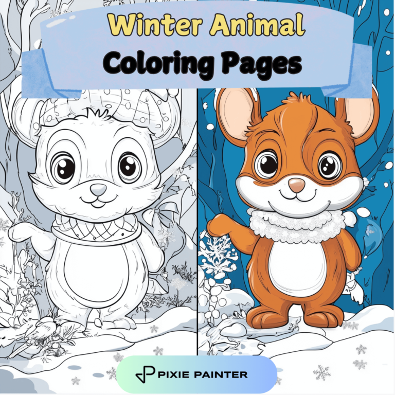 30 Winter Animal Coloring Pages [Free PDFs]