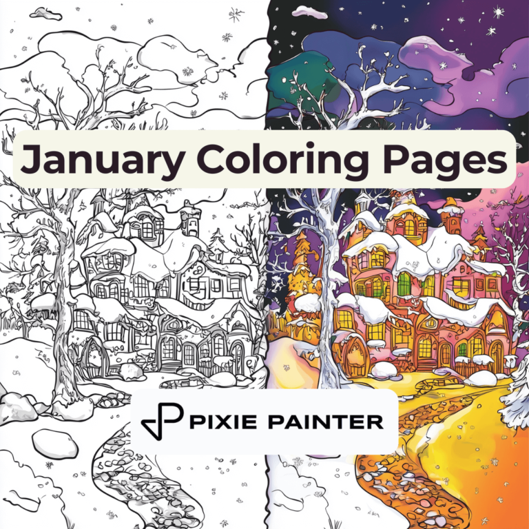 January Coloring Pages