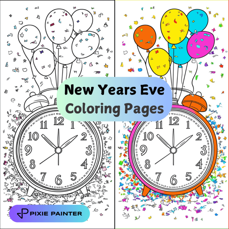 New Year's Eve Coloring Pages