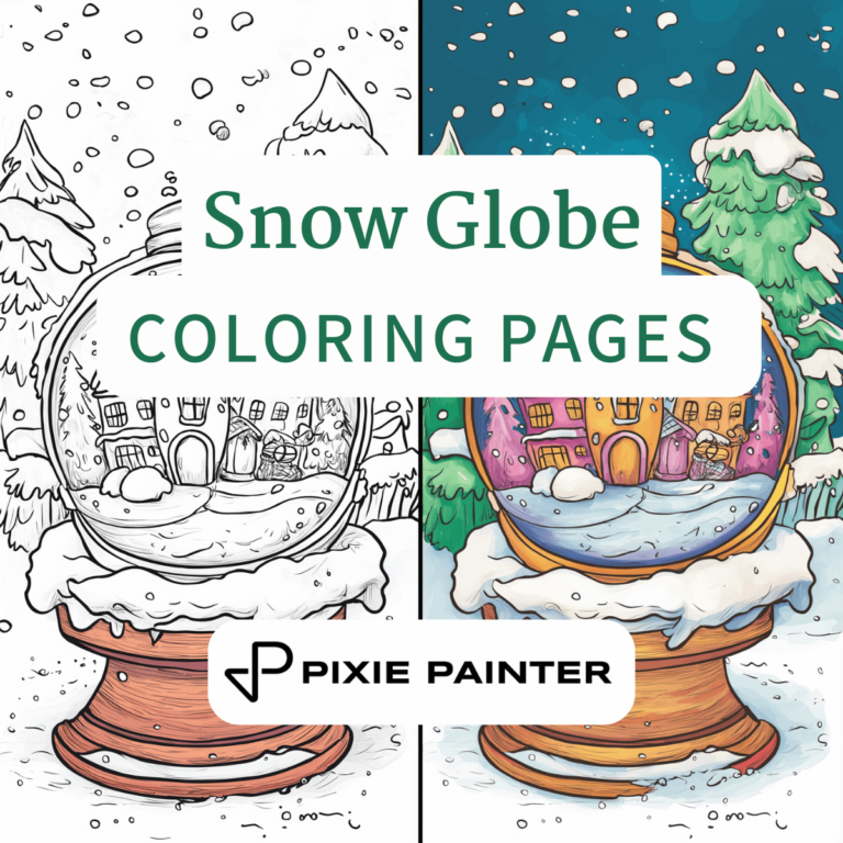 Snow Globe Coloring Pages