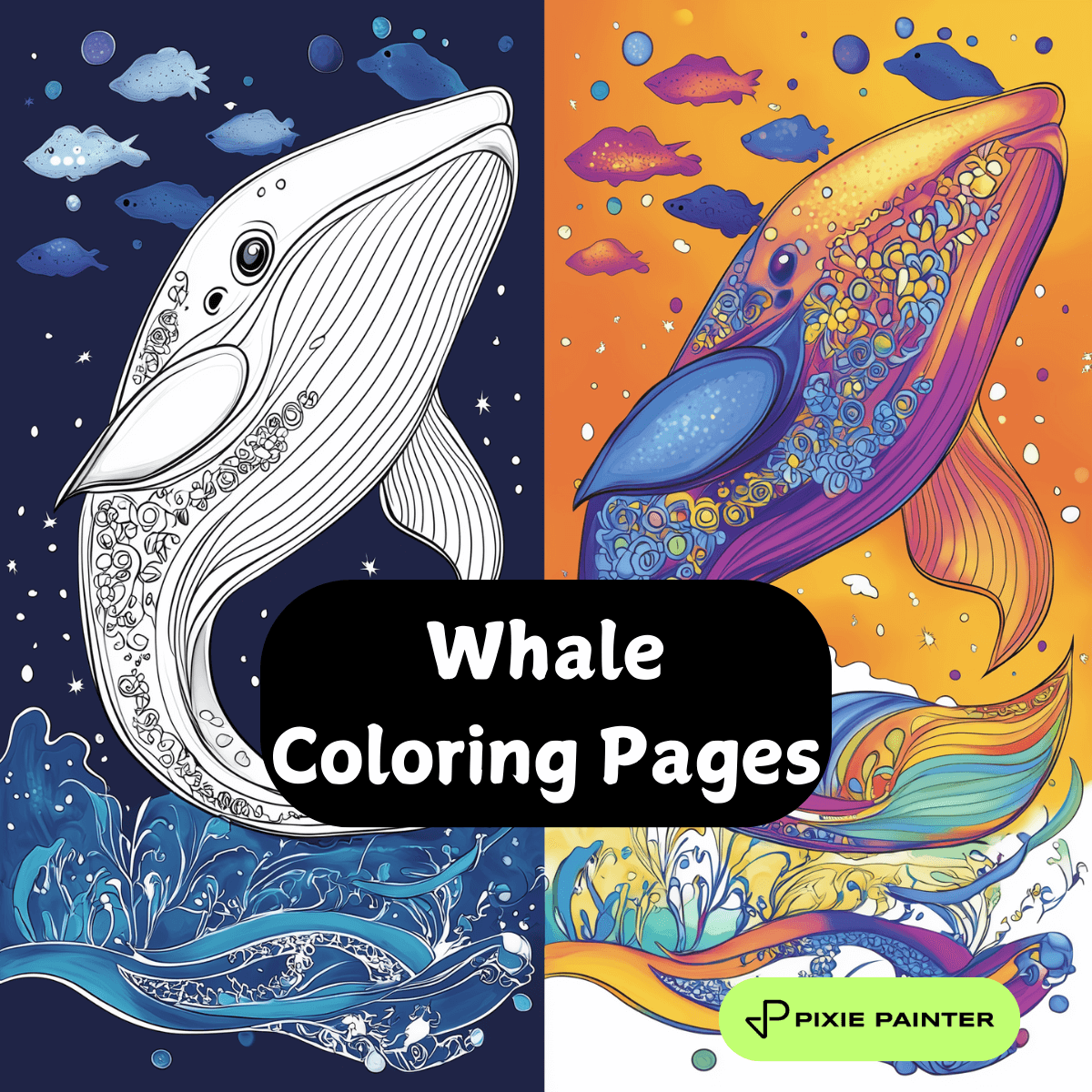 Whale Coloring Pages