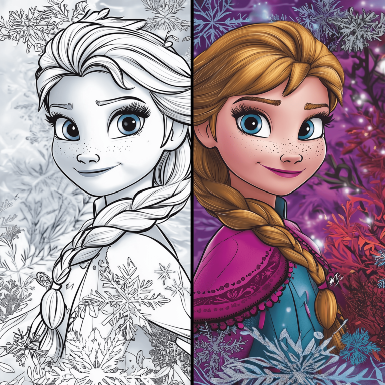 Winter Disney Coloring Pages