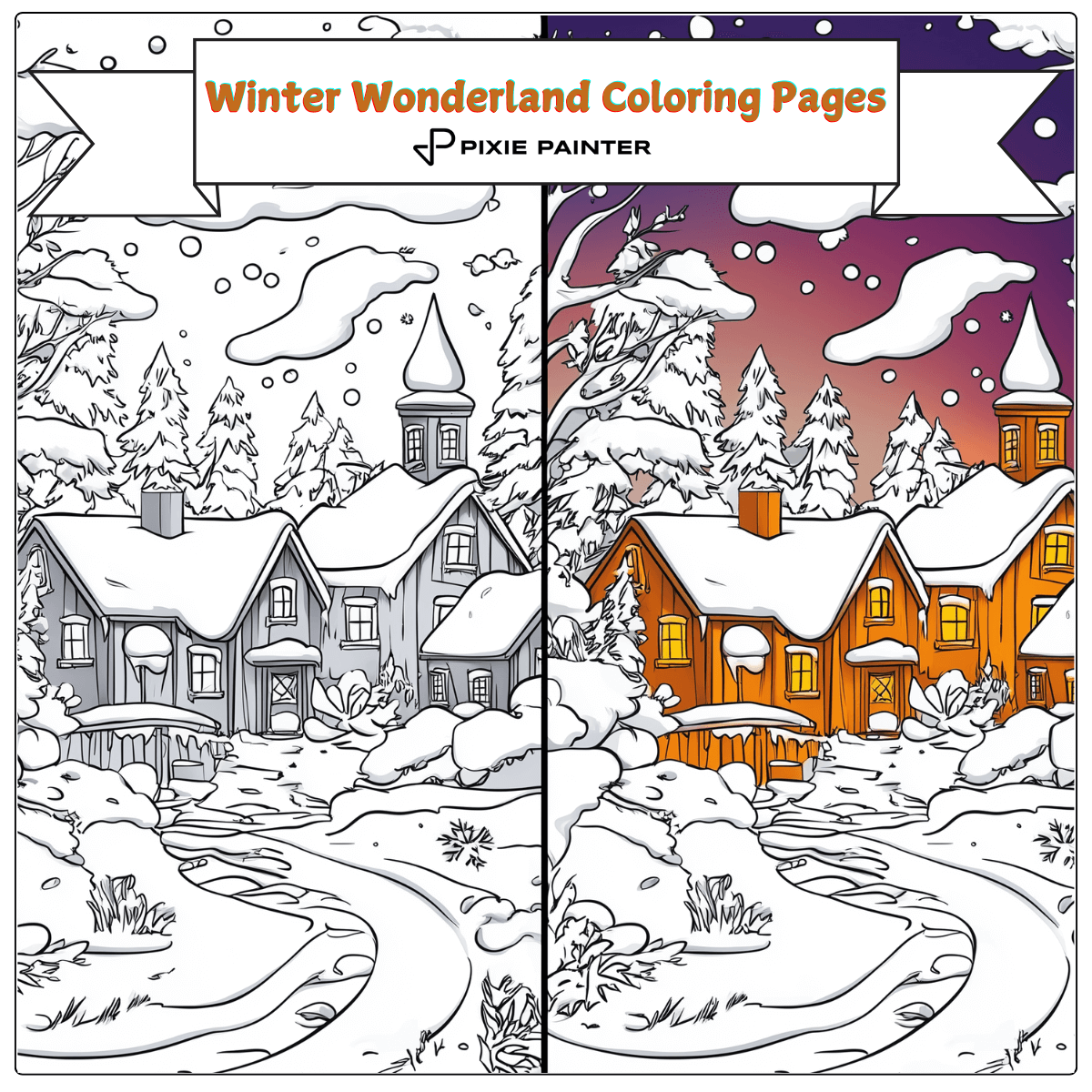 Winter Wonderland Coloring Pages