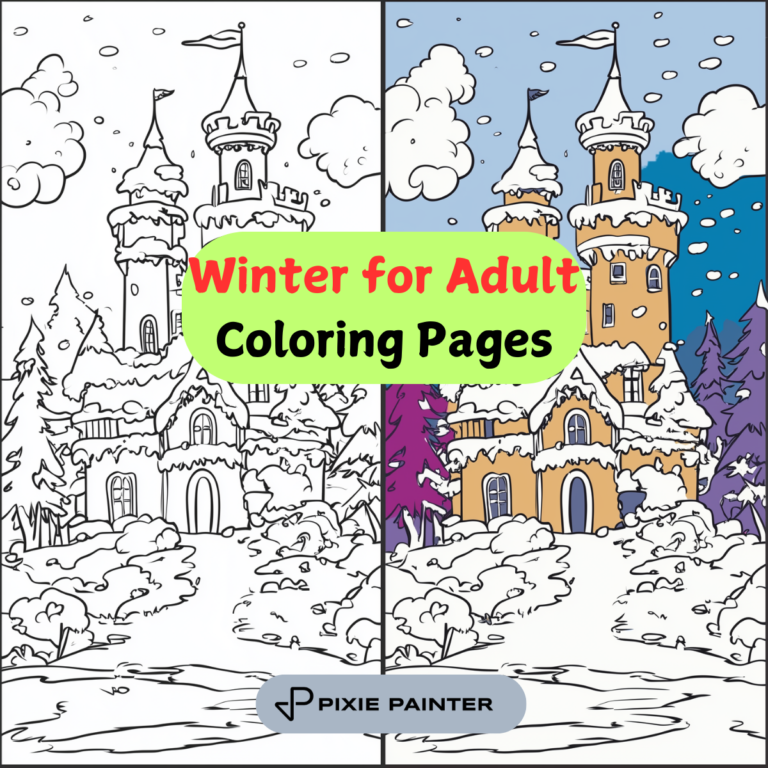 Winter for Adult Coloring Pages