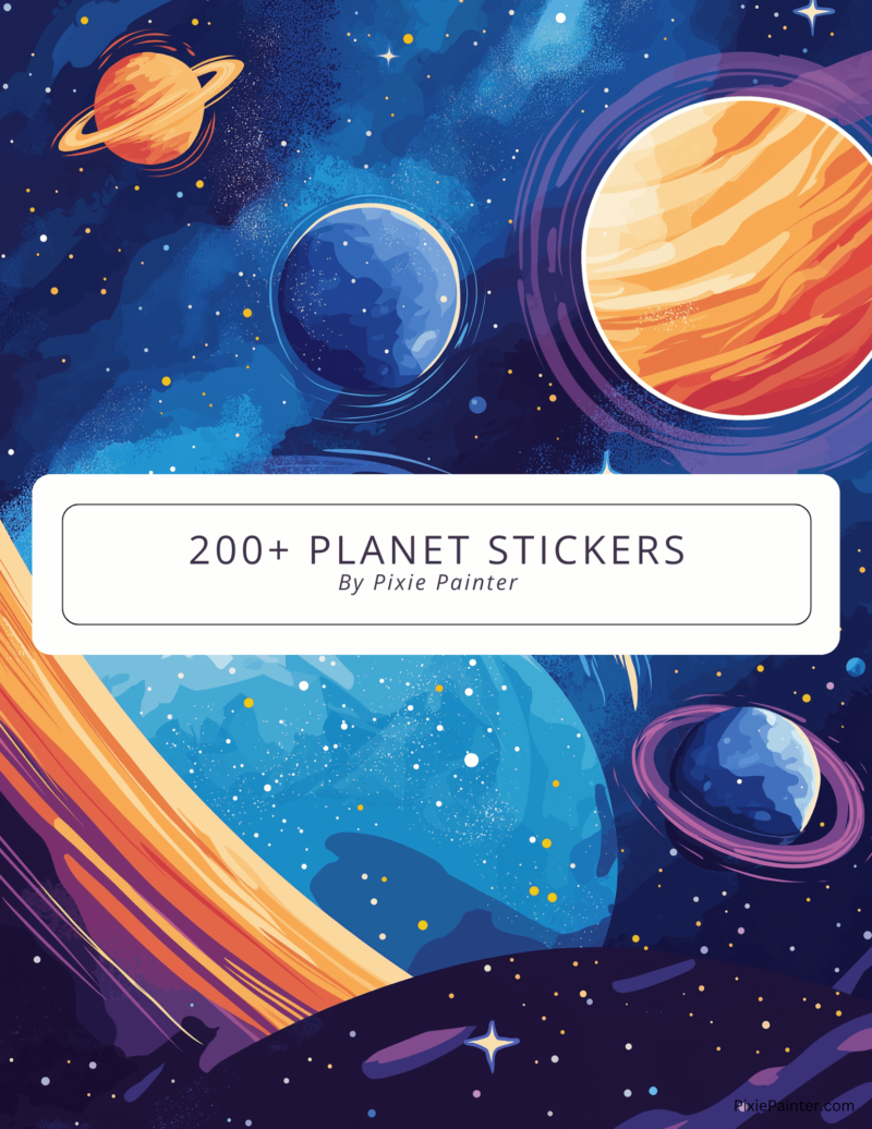 200+ planet stickers