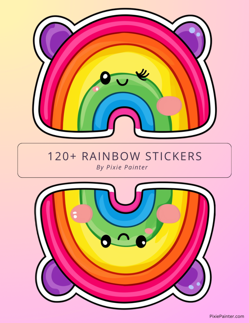 120+ Rainbow Stickers