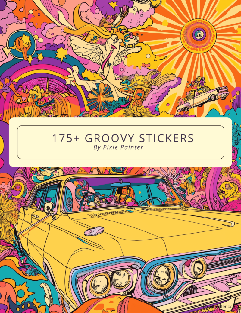 175+ Groovy Stickers