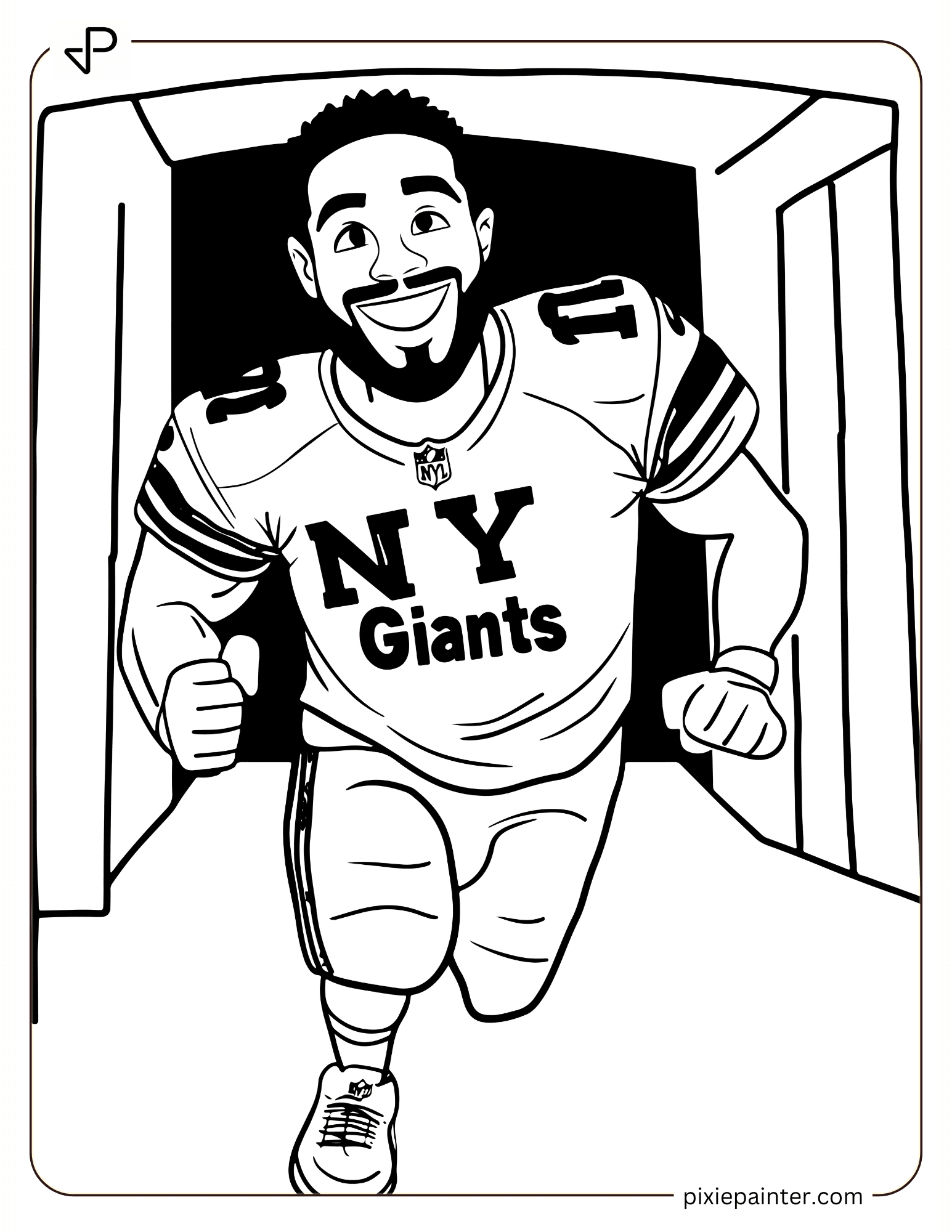 22 NY Giants Coloring Pages [Free PDFs] Pixie Painter