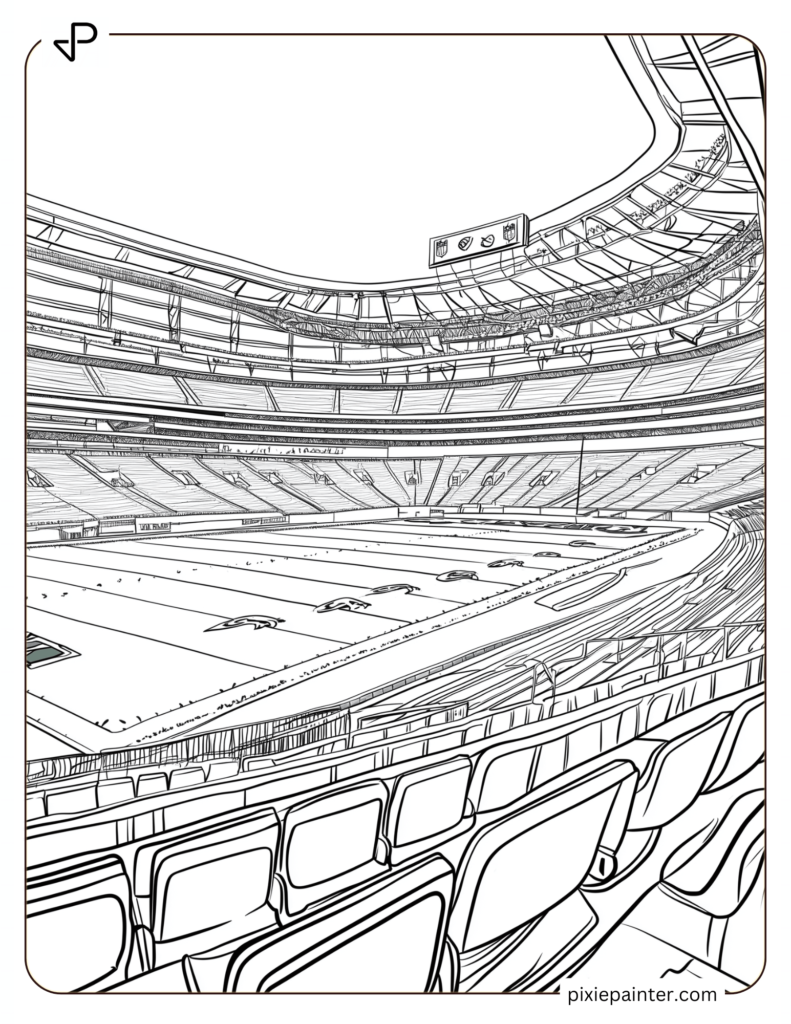 Philadelphia Eagles Stadium Interior Illustration