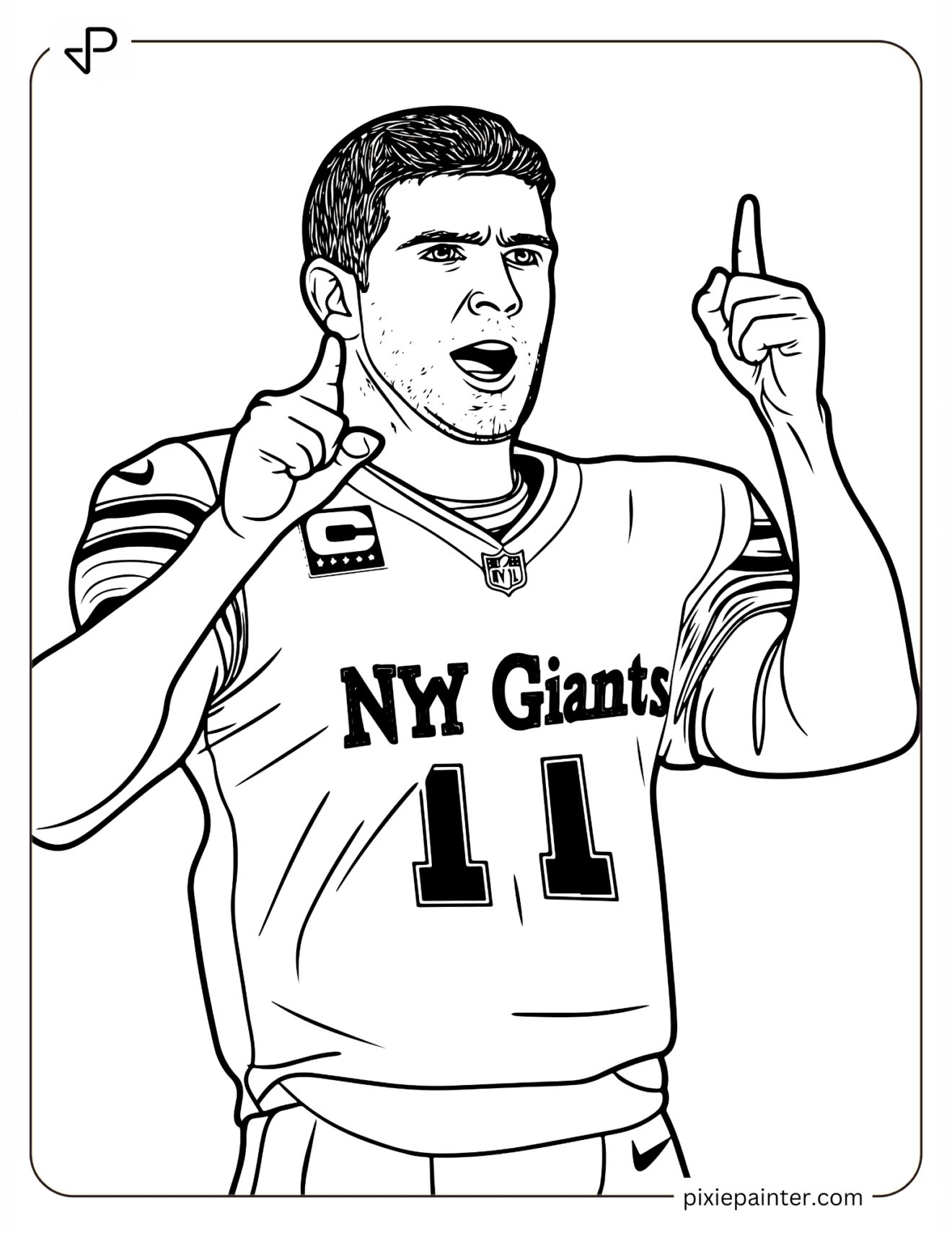 22 NY Giants Coloring Pages [Free PDFs] Pixie Painter