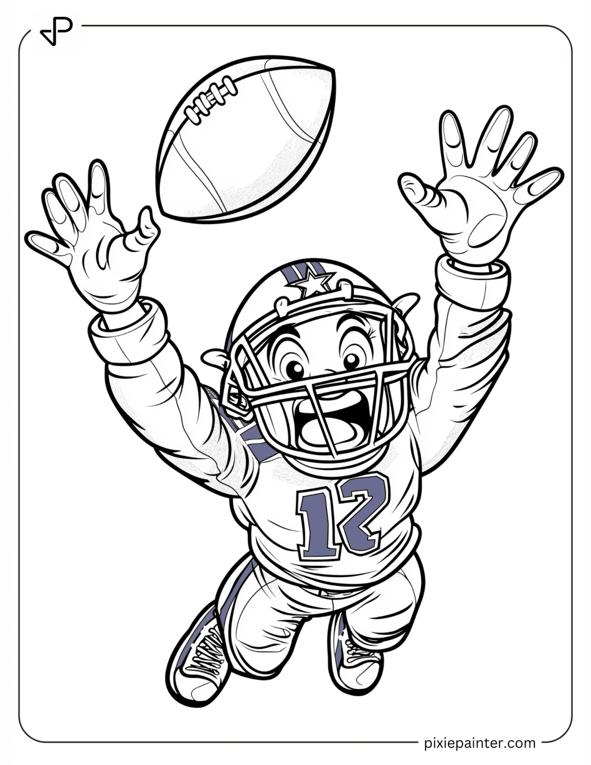 28 Dallas Cowboys Coloring Pages [Free PDFs] - Pixie Painter