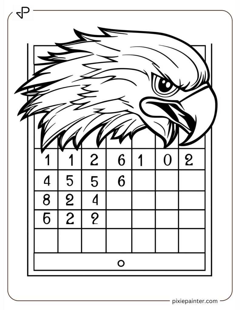 Philadelphia Eagles Scoreboard Drawing