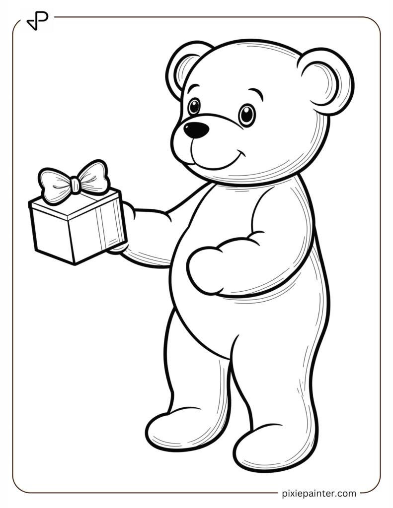 18. Cutie Teddy Giving Out Love Gifts