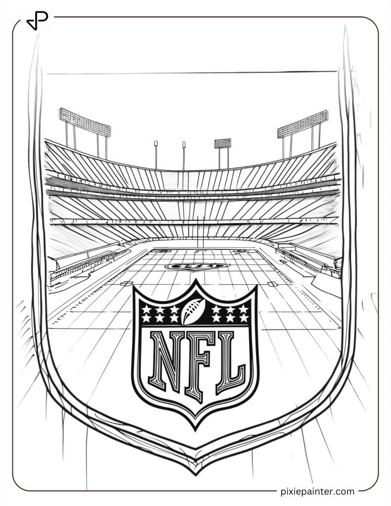 25. NFL Logo Displayed On A Field Background