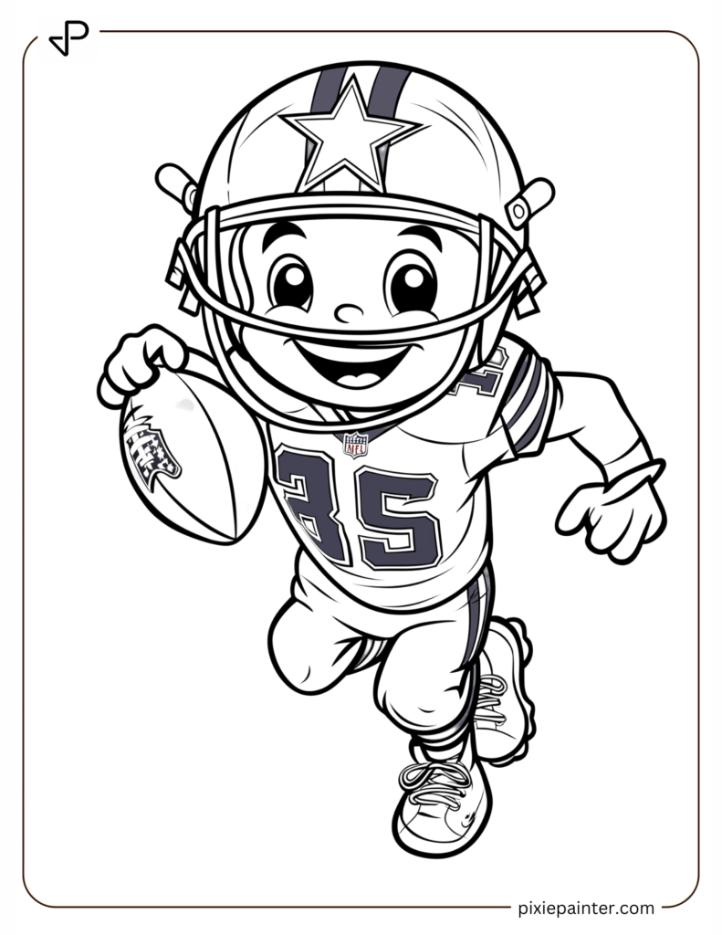 27. Cute Cowboys Running Back Dashing With Football