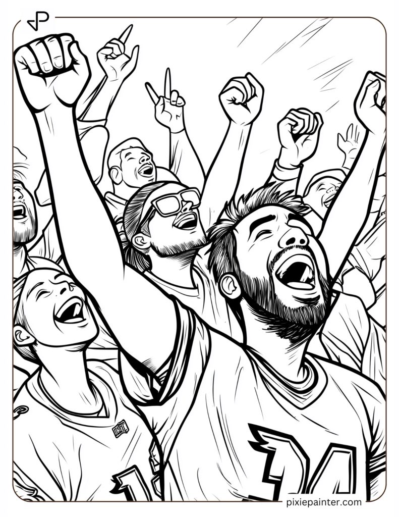 Philadelphia Eagles Pep Rally Drawing