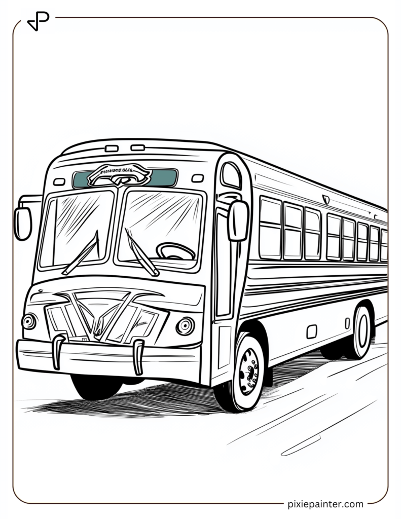 Philadelphia Eagles Team Bus Drawing