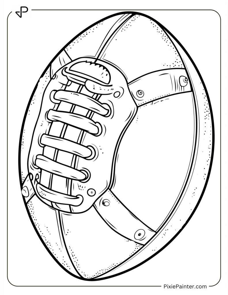 Simple Football Outline for Super Bowl