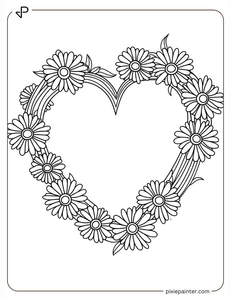 Daisy Chain Forming A Heart Shape