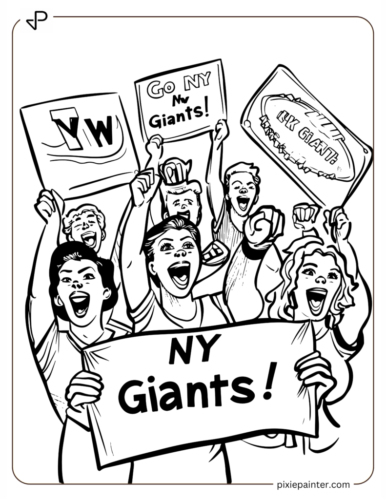 NY Giants Fans Cheering in the Stands