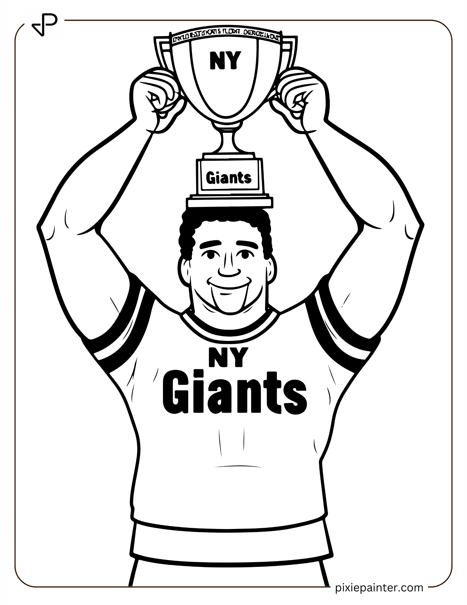 22 NY Giants Coloring Pages [Free PDFs] Pixie Painter