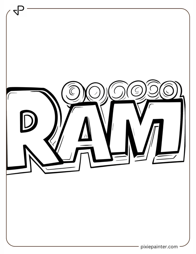 9. Funny And Easy RAM Doodle