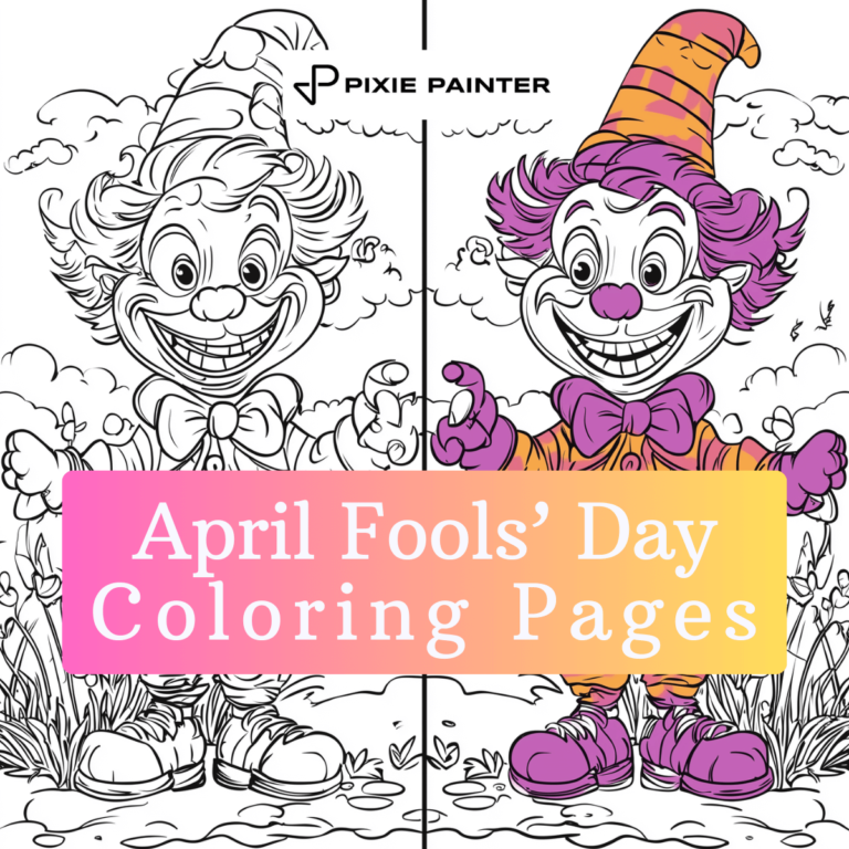 April Fools Day Coloring Page