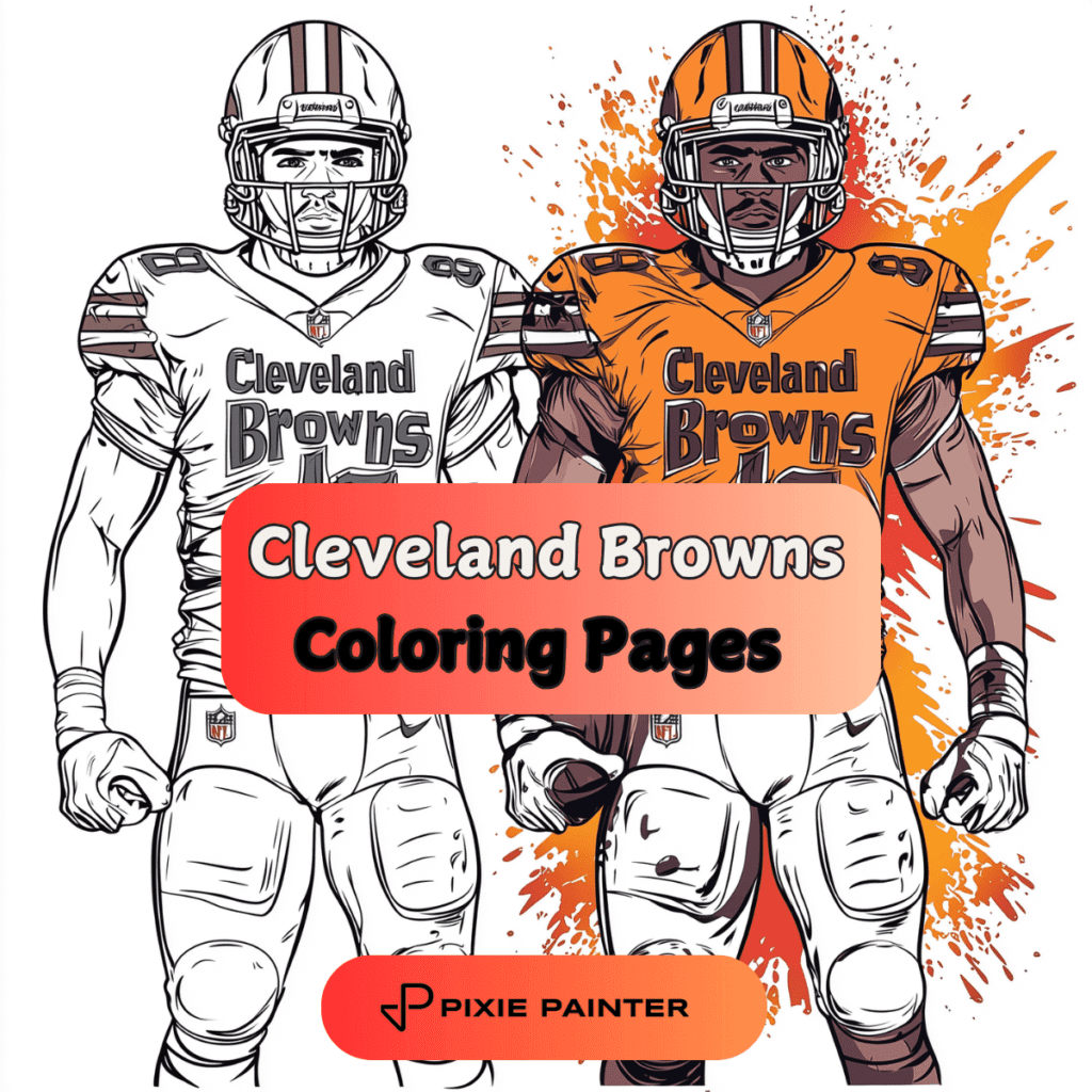 17 Cleveland Browns Coloring Pages [Free PDFs] - Pixie Painter