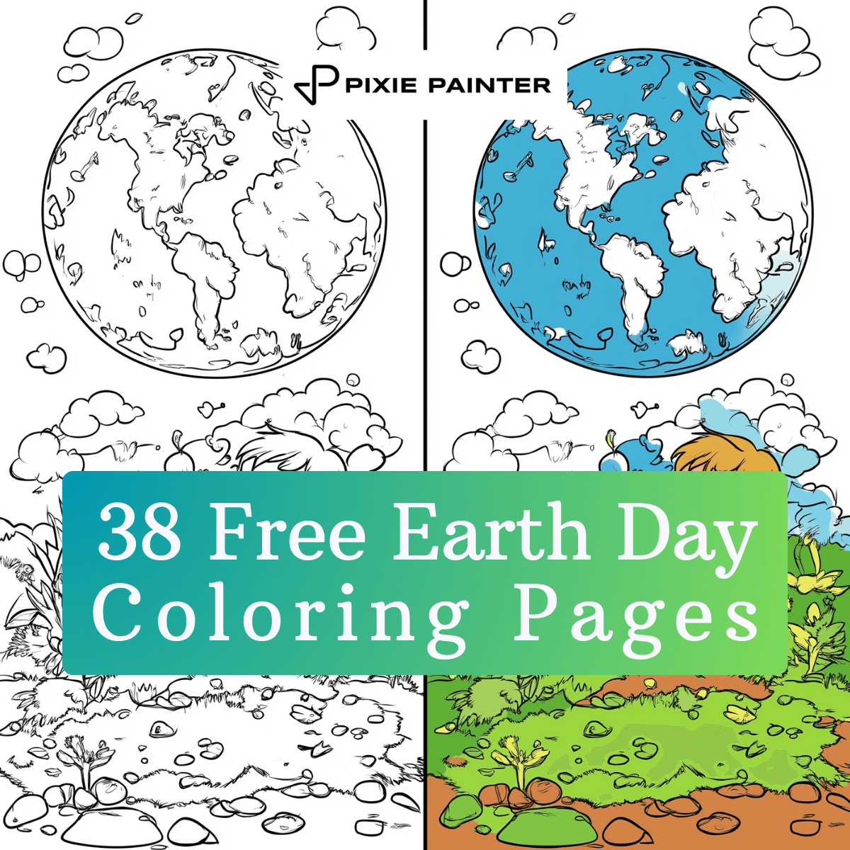 Earth day coloring pages