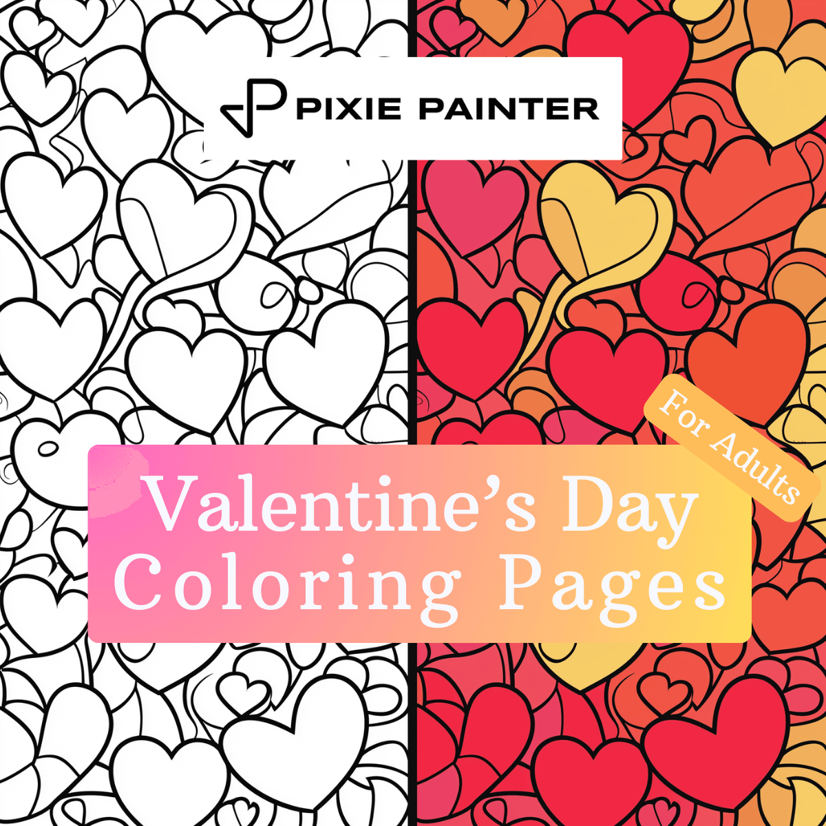 Valentines day coloring pages for adults