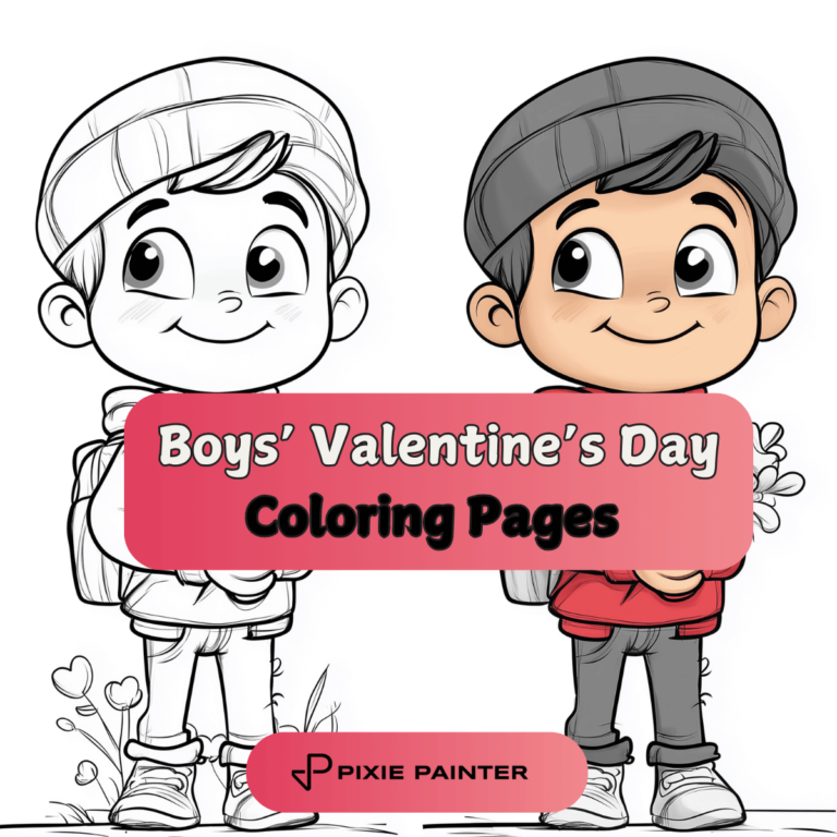 Valetines Day Coloring Pages for Boys