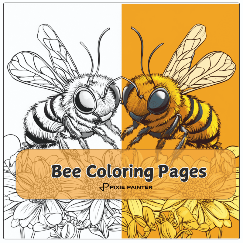 36 Bee Coloring Pages [Free PDFs] - Pixie Painter