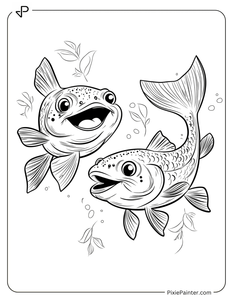 28 Trout Coloring Pages [Free PDFs] - Pixie Painter
