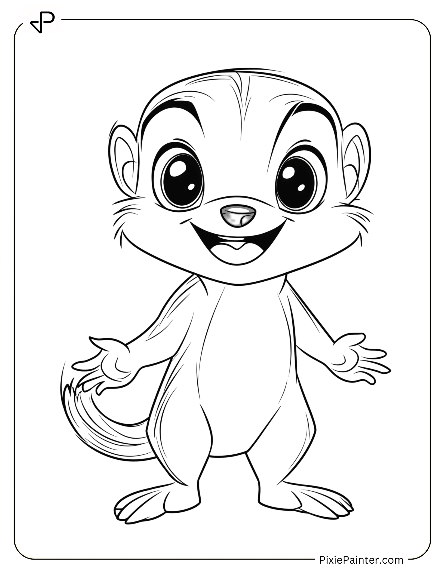 29 Mongoose Coloring Pages [Free PDFs] - Pixie Painter