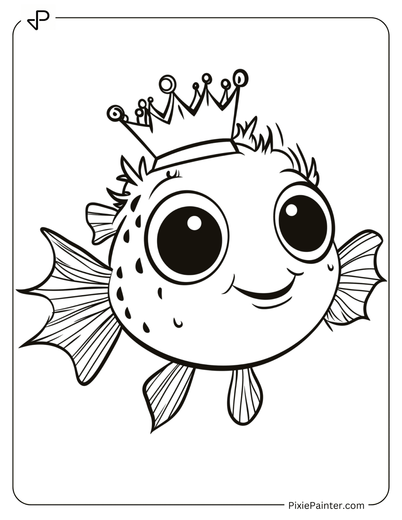 20 Pufferfish Coloring Pages [Free PDFs] - Pixie Painter