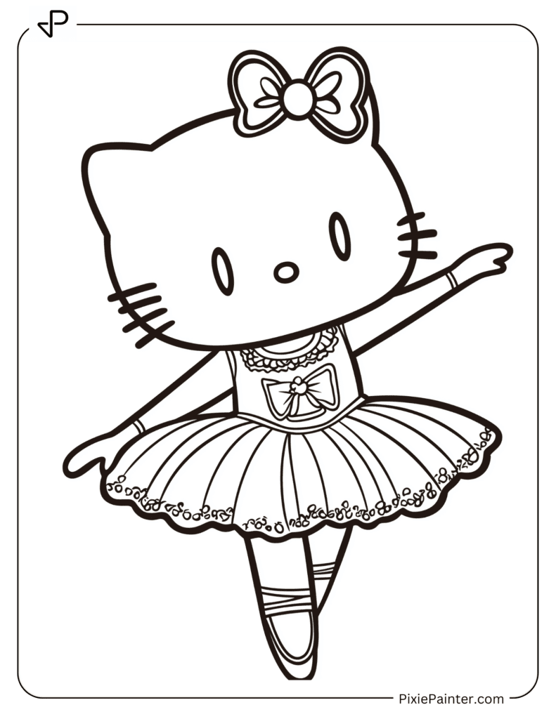Hello Kitty Dressed As A Ballerina
