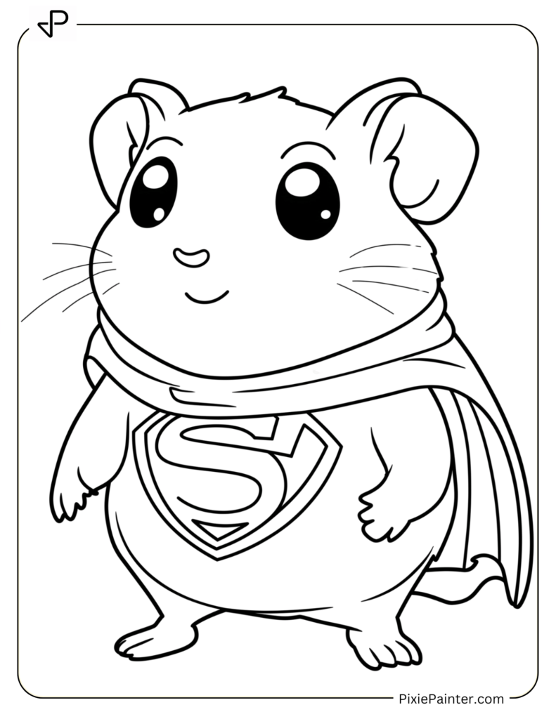 Hamster Dressed As A Tiny Brave Superhero