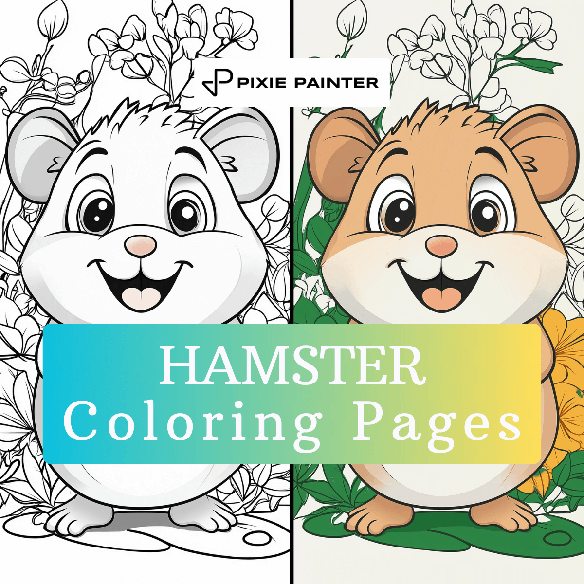 Hamster coloring pages