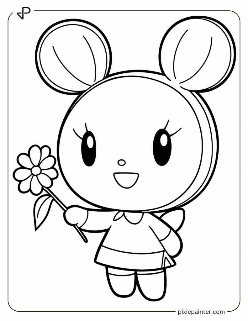 11. My Melody Holding a Flower