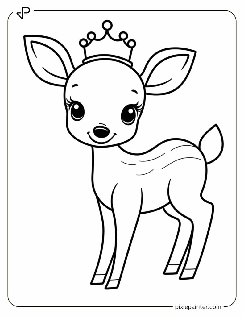 19. Baby Deer with a Tiny Crown