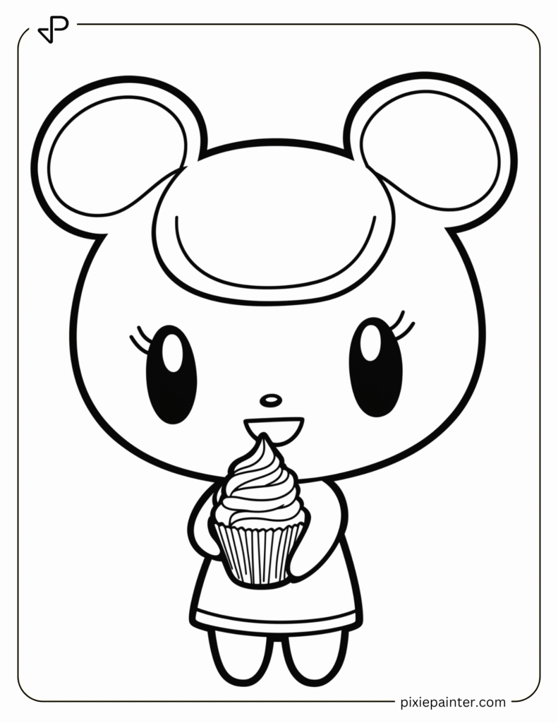 23. My Melody Holding a Cupcake