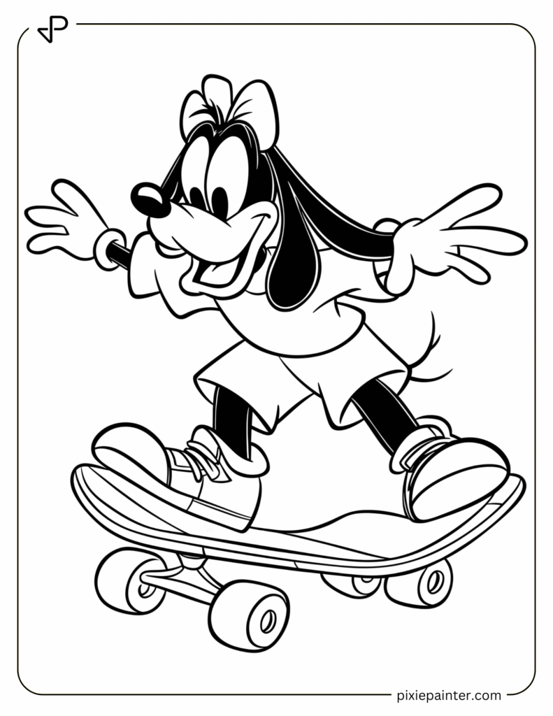 24. Goofy Riding a Skateboard