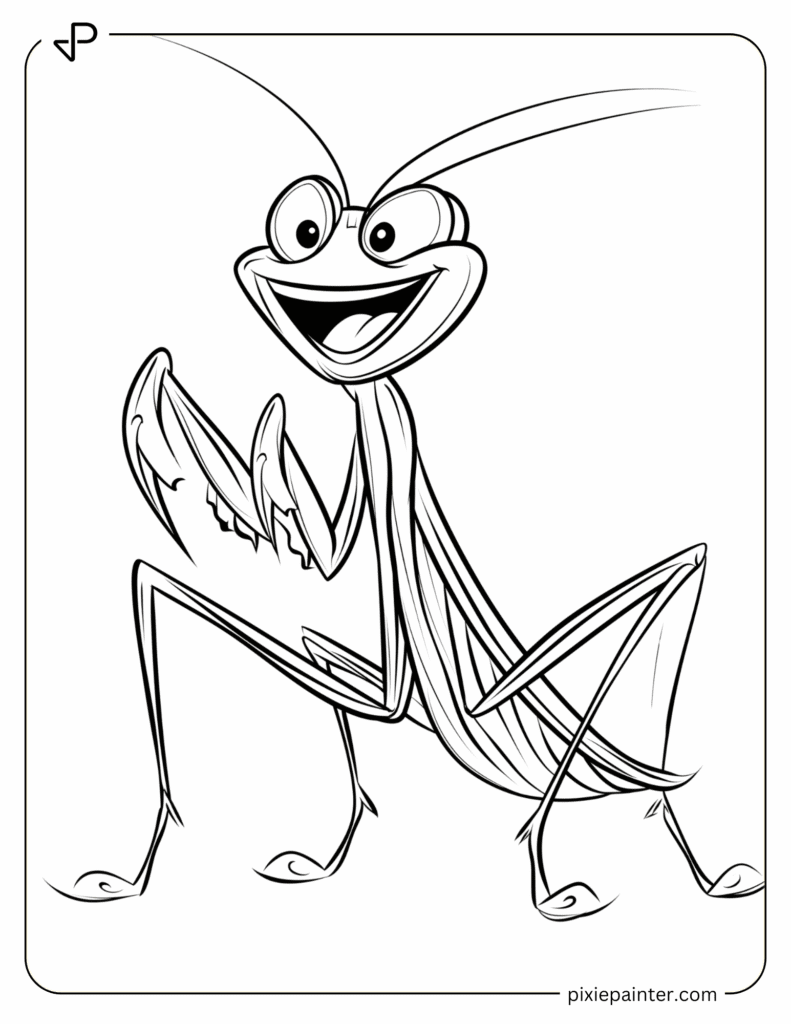 25. Smiley Mantis Having Fun