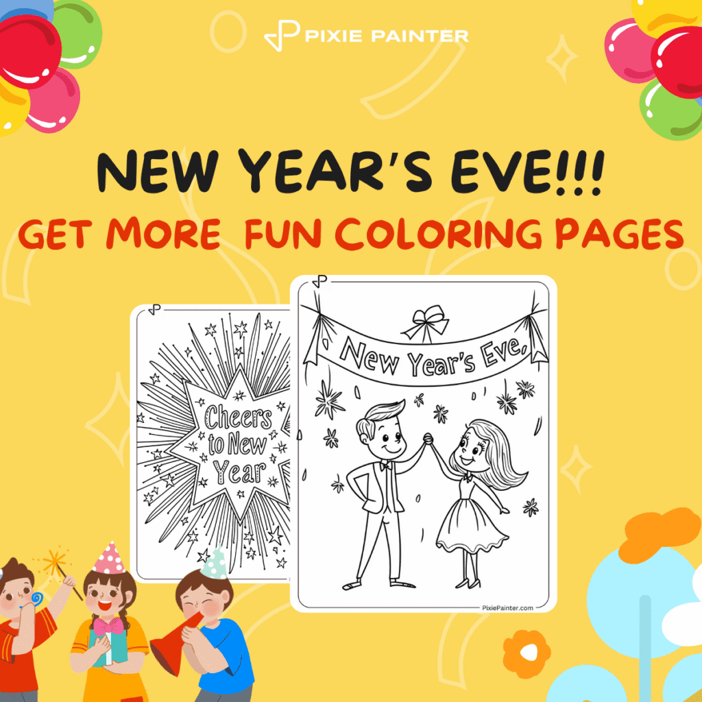 New Year’s Eve Coloring Pages