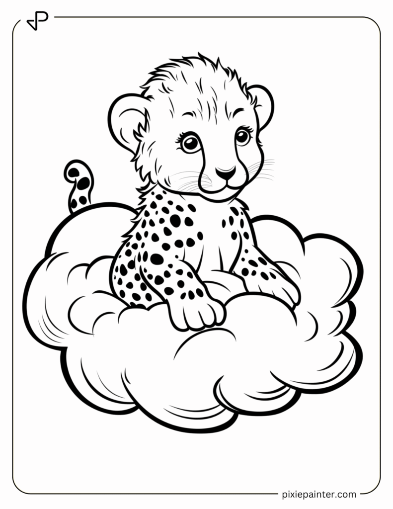 29. Cheetah Sitting on a Cloud