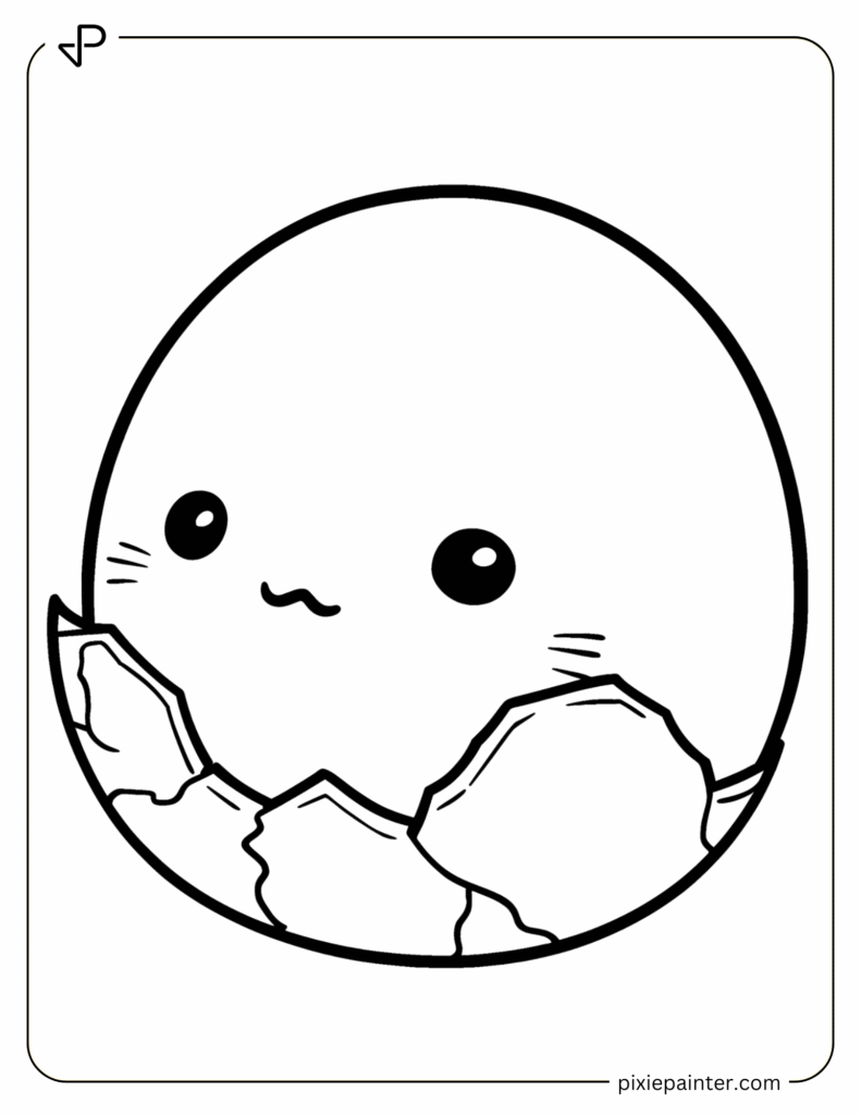 29. Gudetama Peeking from an Eggshell