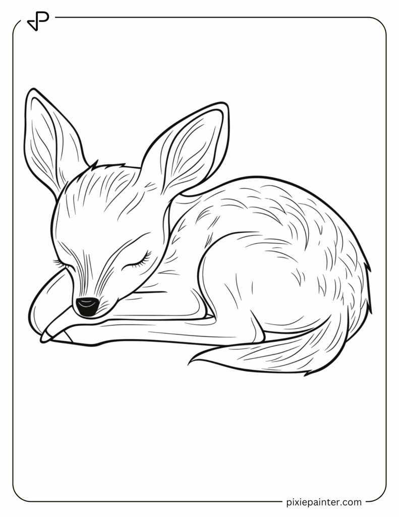 29. Sleeping Baby Deer