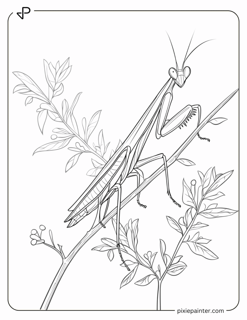 31. Baby Mantis in a Magical Flower